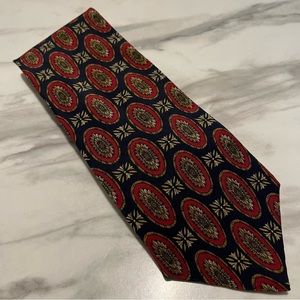 Bill Blass BonMarche 100% Silk Medallion Tie
